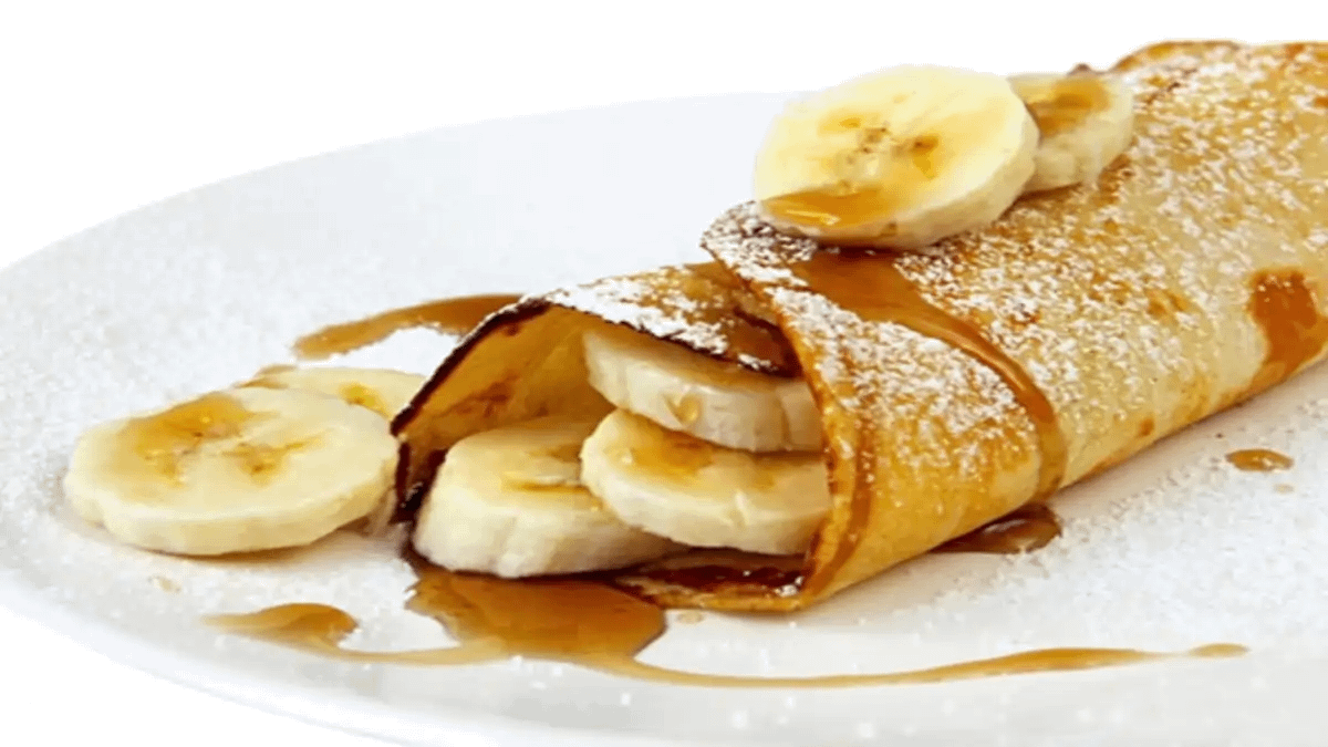 Os lanches proteicos com receitas rápidas no blog Conversa Pronta. Panqueca de banana e aveia.