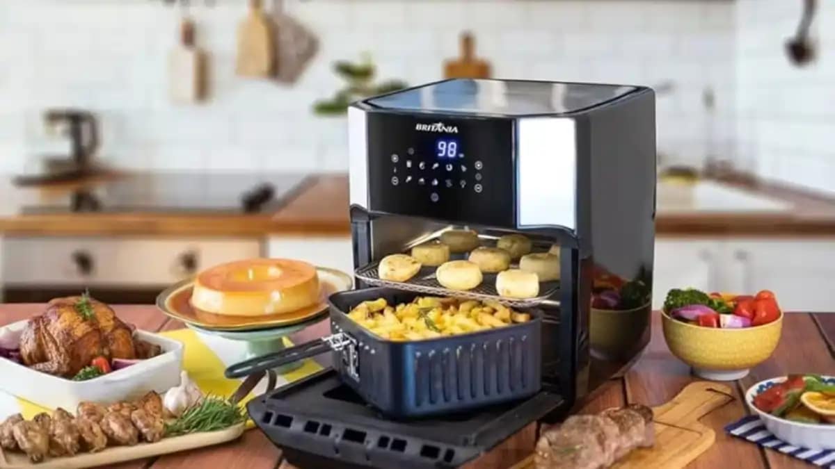 A Air Fryer, de várias marcas, para preparo de diversas receitas rápidas no blog Conversa Pronta.