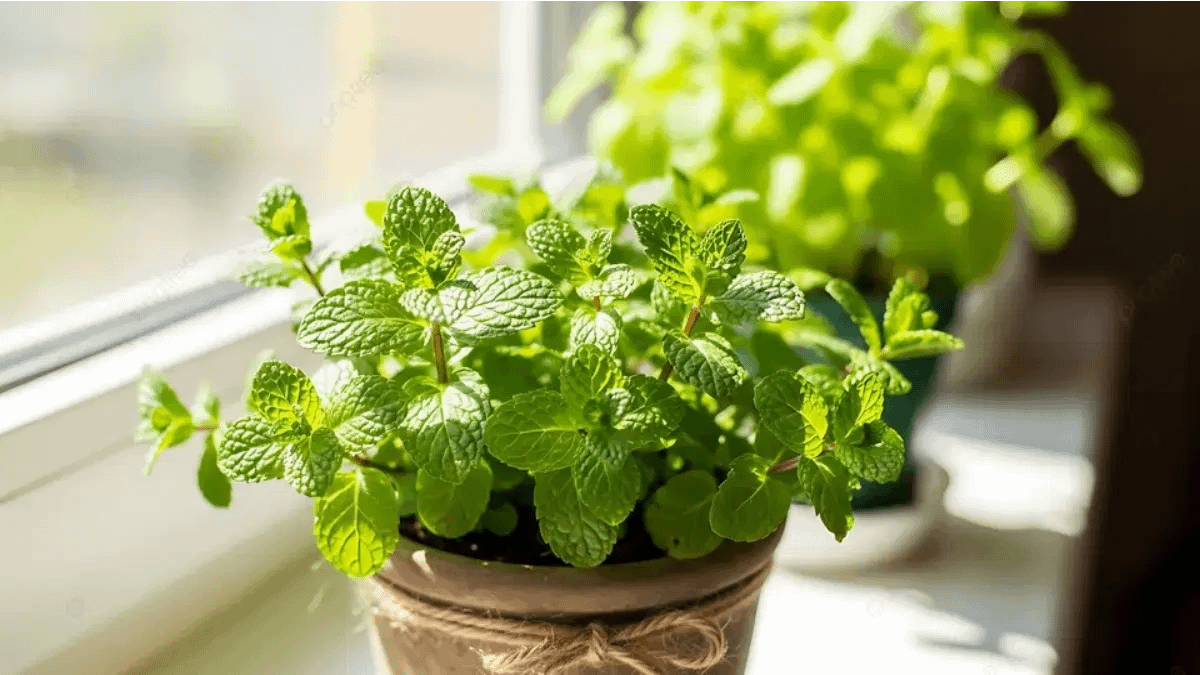 Hortelã em vasos, no passo a passo do blog Conversa Pronta.