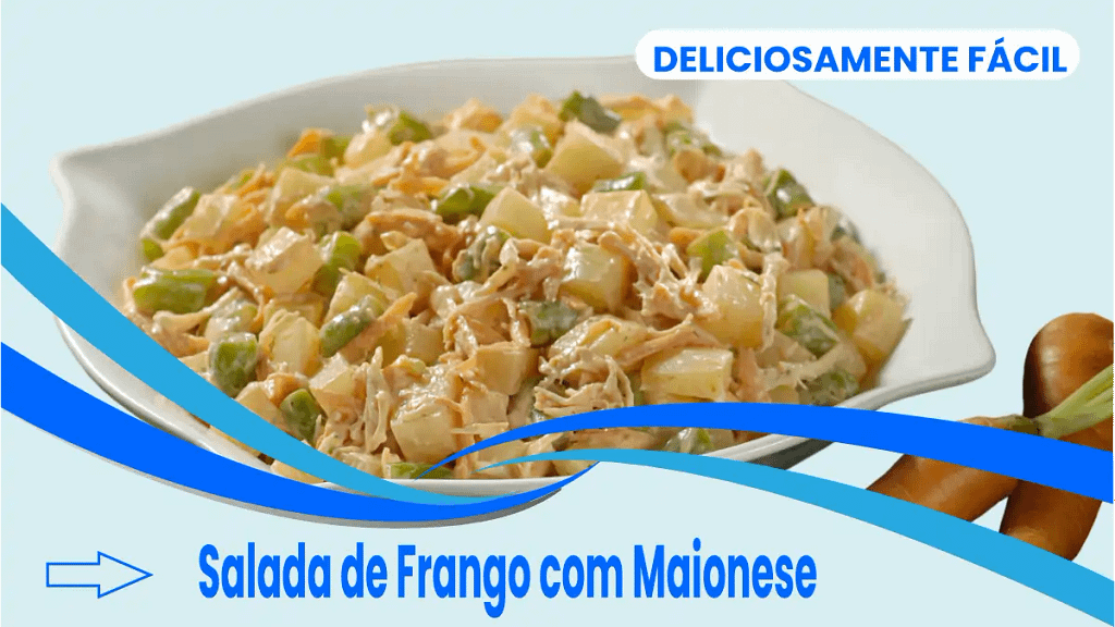 Salada de frango com maionese no blog Dica Pronta