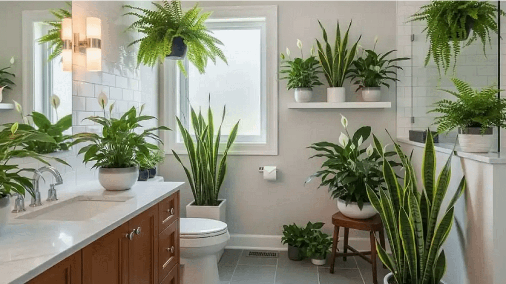 Plantas no banheiro, dicas no blog Conversa Pronta.