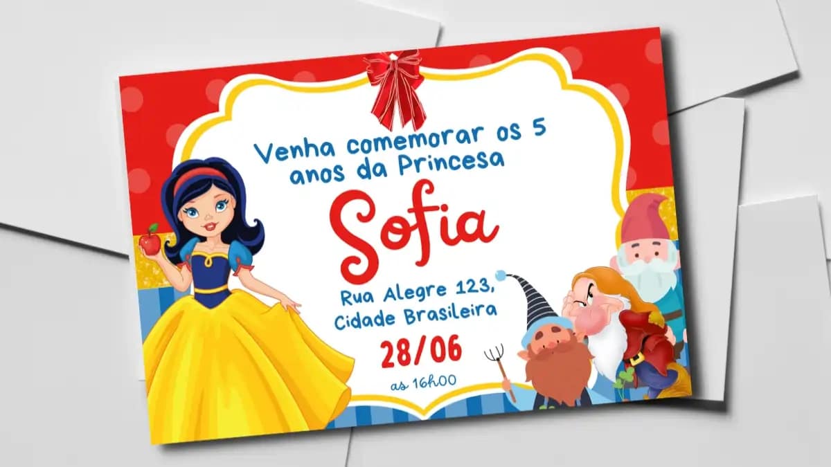 Convites personalizados feitos em casa - Blog Dica Pronta